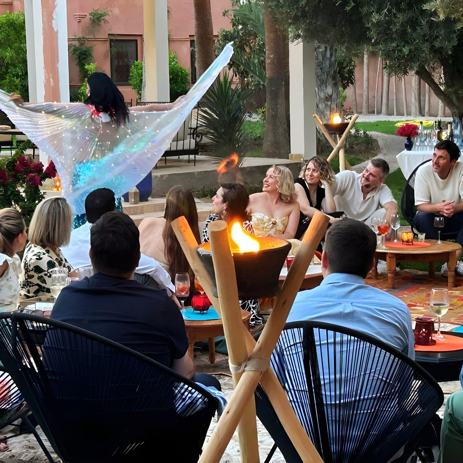 feu de camp villa sophia marrakech